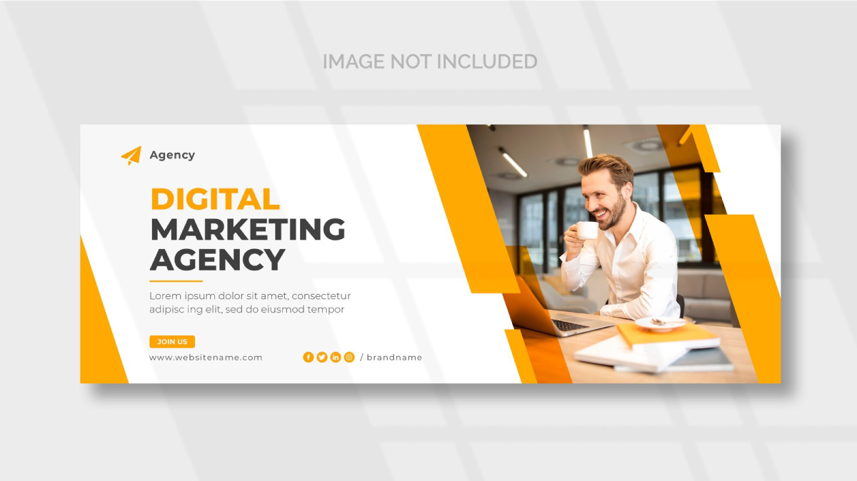 Digital marketing facebook cover page template
