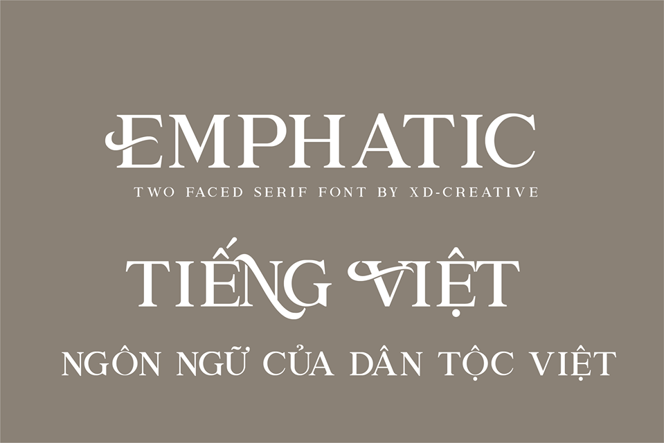 Tải font Emphatic Việt Hóa + nguyên gốc