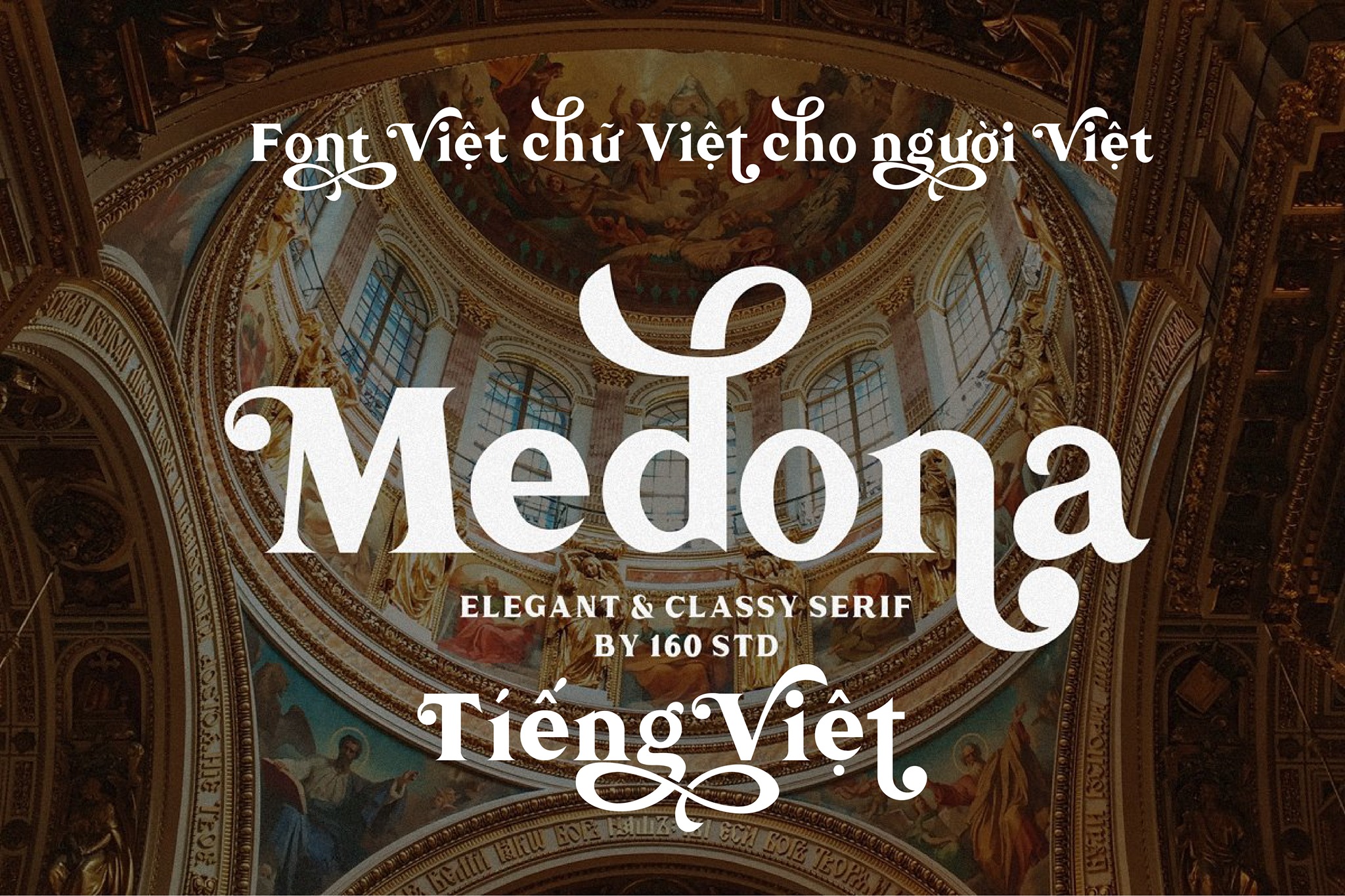 Font Medona Việt Hóa - Font nhiều glyph đẹp