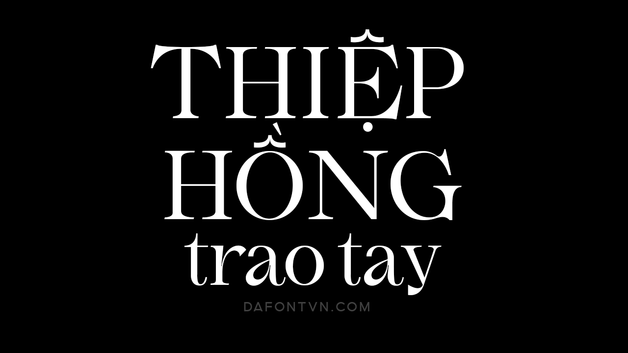 Font Monarch Display - Font tiếng Việt cực đẹp