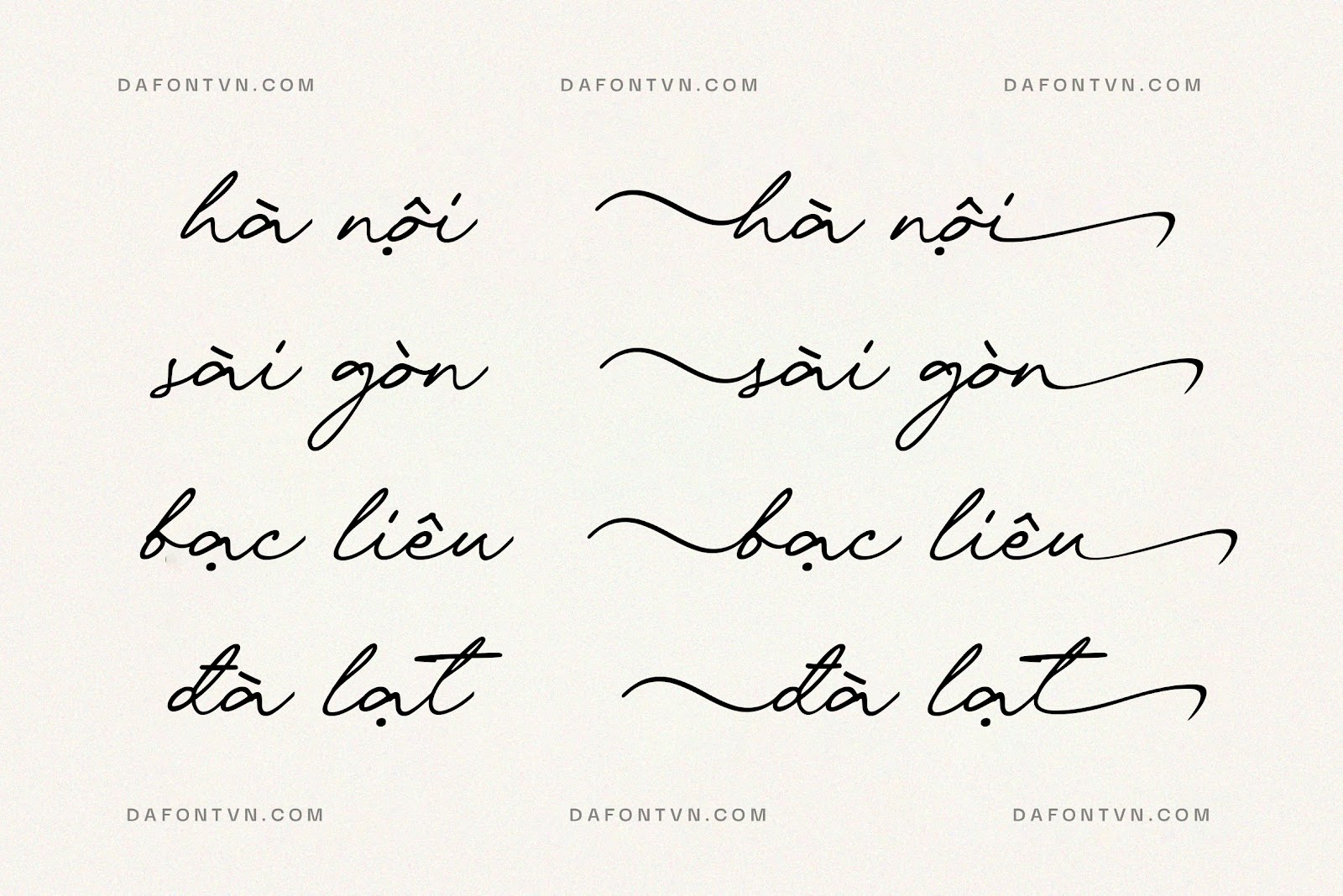 Font Whitegone Việt hóa - Font chữ viết tay