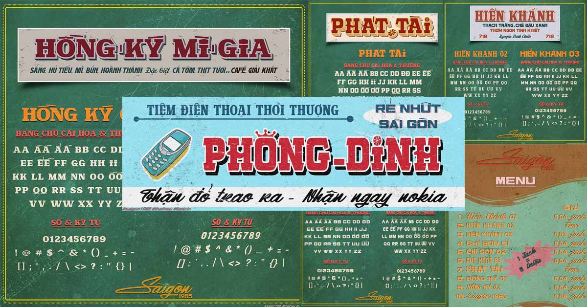 10 Font Sài Gòn Xưa MIỄN PHÍ Thương Mại