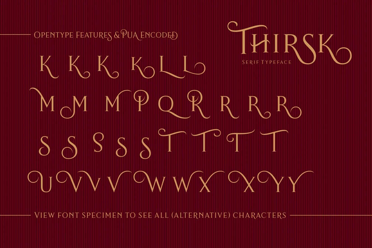 Font việt hóa Thirsk - An Elegant Serif
