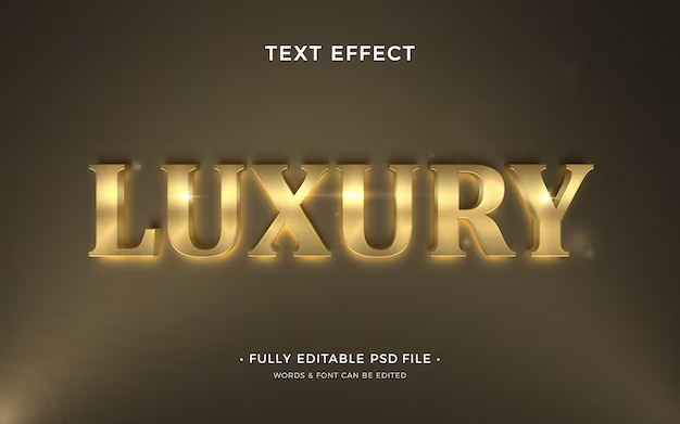Luxury text effect design