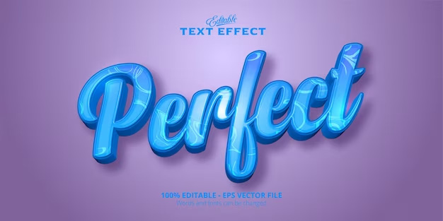 Perfect text editable text effect