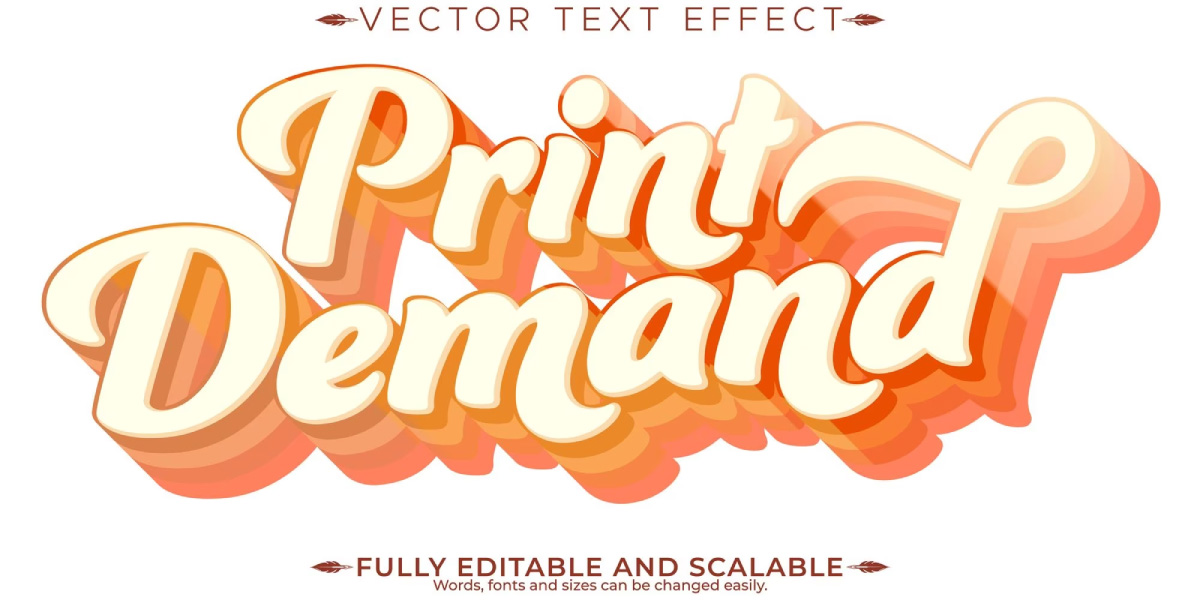 Print on demand text effect editable modern and poster text style