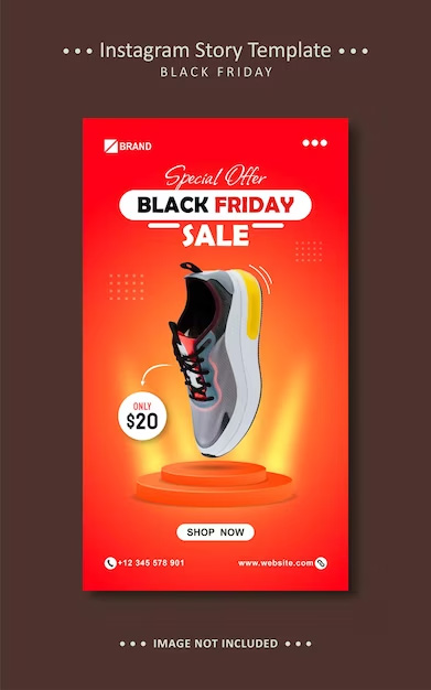 Special offer black friday flyer instagram facebook story template