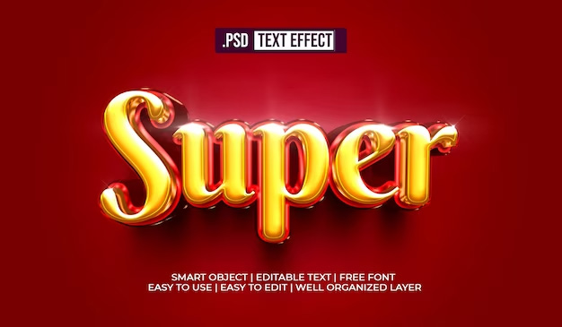 Super text style effect