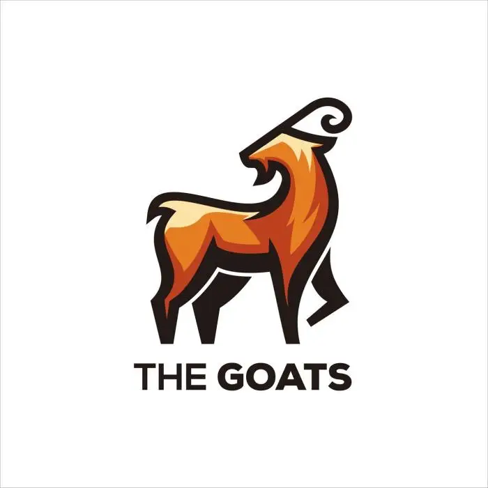 Goat illustration design logo