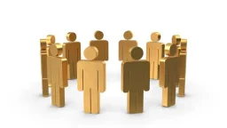 Successful businessman with briefcase giving thumbs up