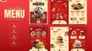 Modern food menu design template