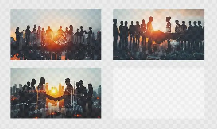 Two hands shaking business team collaboration and partnership concept