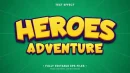 Heroes adventure text effect