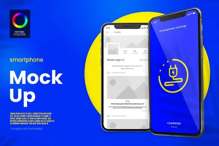 Modern Smartphone and App Mockup Design