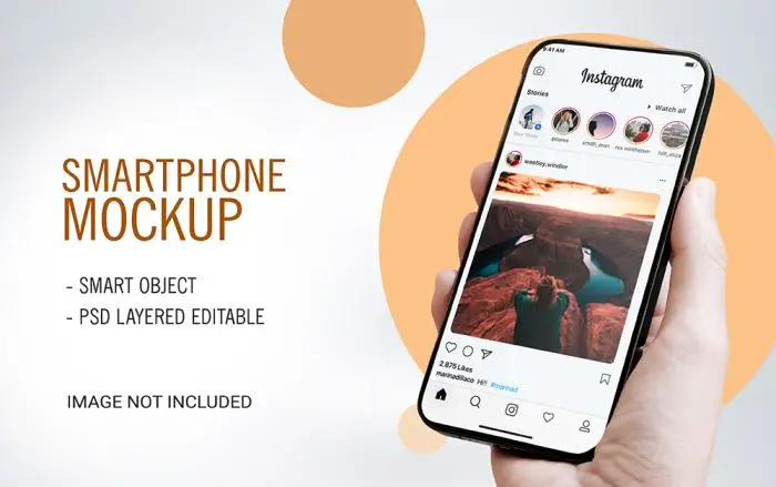 Top view woman sitting and holding blank screen mock up mobile phone and mock up