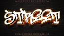 Graffiti text effect editable spray and street text style