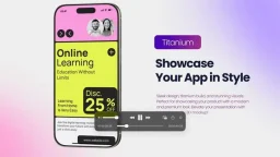Phone Natural Titanium Mockup