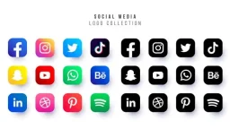 Social media logo collection