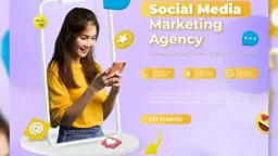 Social media marketing agency for social media post template