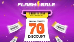 Black friday flash sale special coupon discount social media post design template