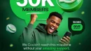 Thank You 50K Members Milestone Social Media Post Animation with Excited Man and